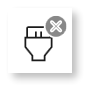 Remote access permission icon with an x symbol