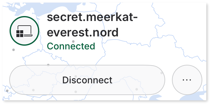 "Disconnect" button.