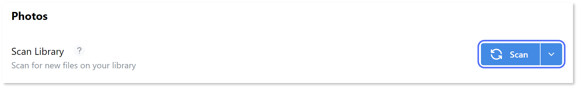 "Scan" button highlighted.