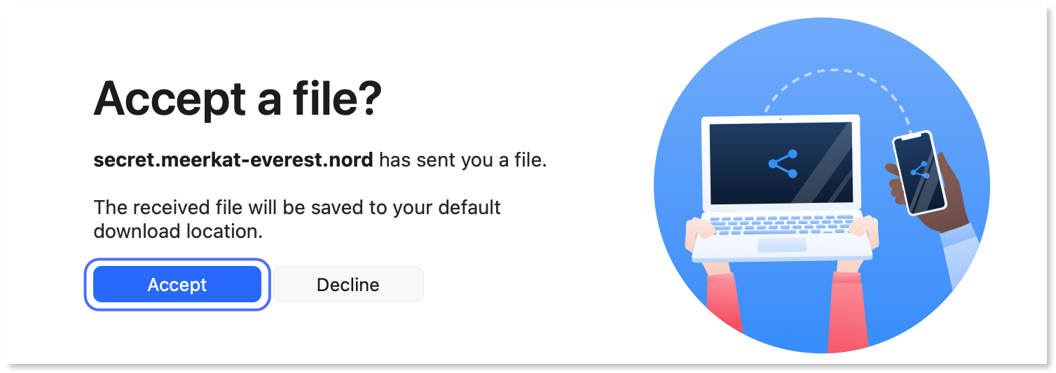 "Accept" button highlighted.