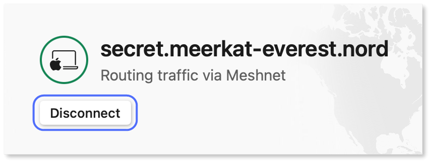 "Disconnect" button highlighted.