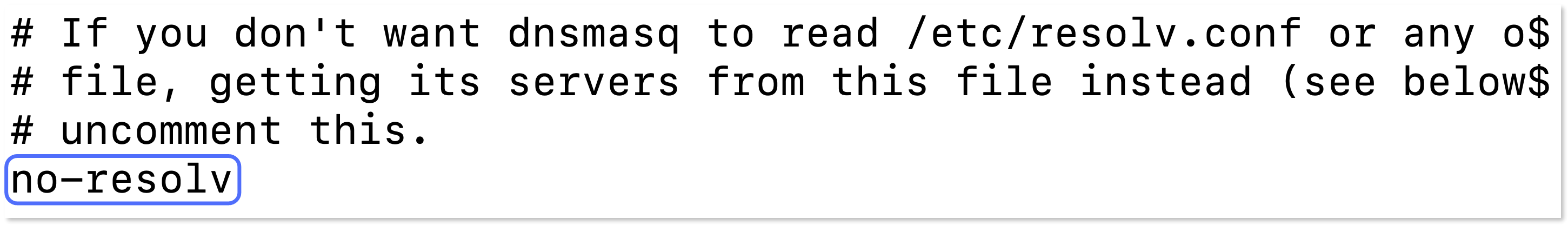 no-resolv line