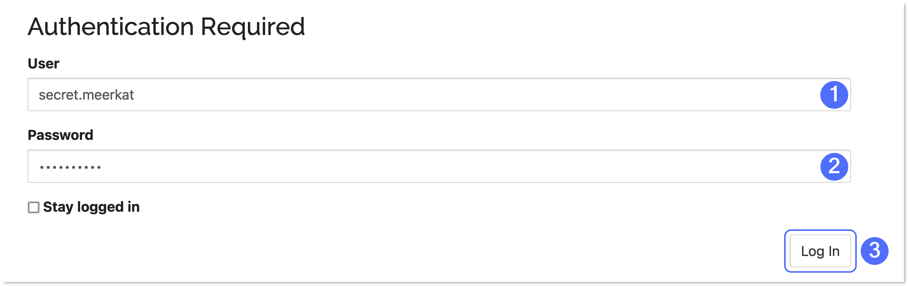 Signing in to the Syncthing web interface.