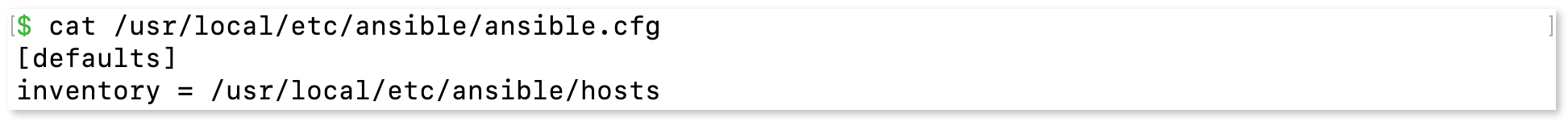 Ansible configuration file